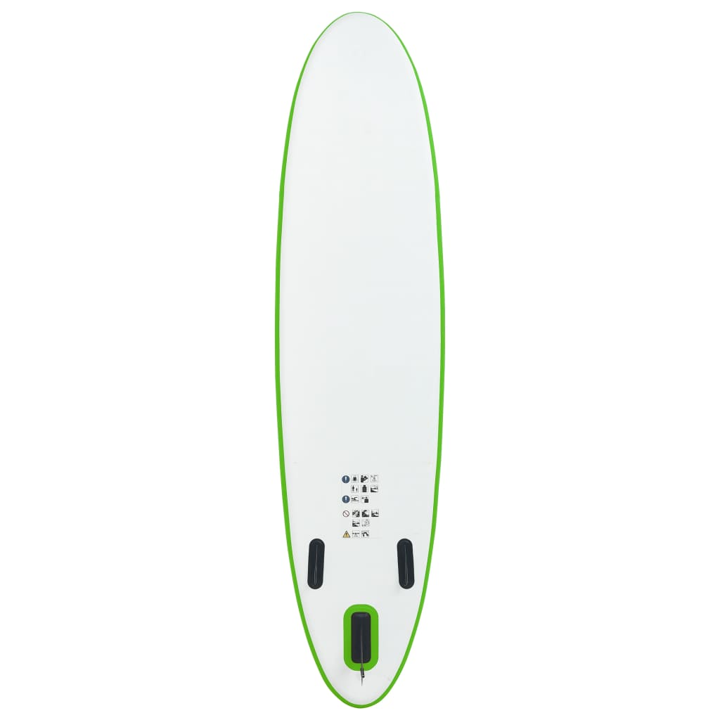 Inflatable Stand Up Paddleboard Set Green and White