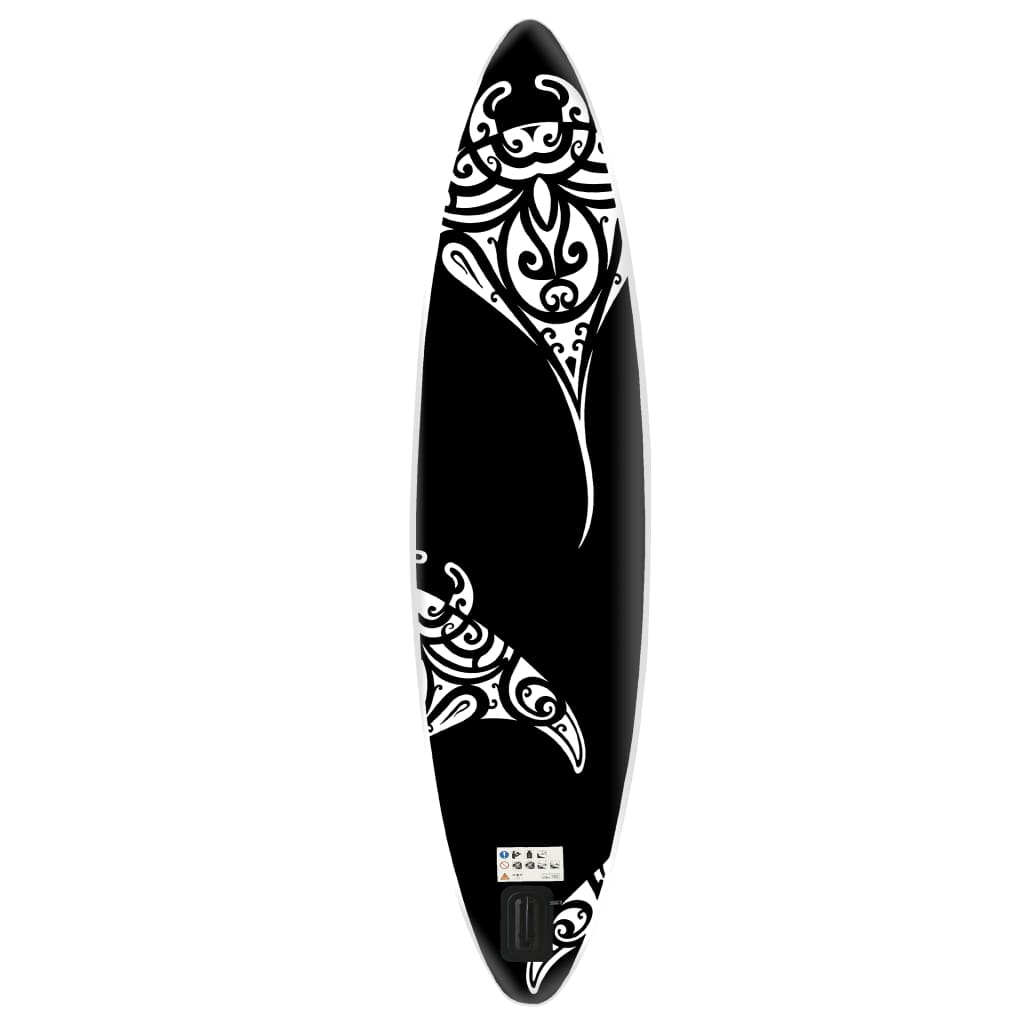 Inflatable Stand Up Paddleboard Set - Black | 366x76x15 cm