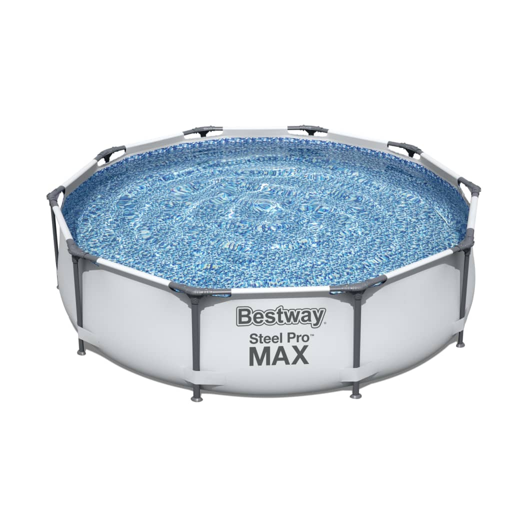 Bestway Steel Pro MAX Swimming Pool Set 305x76 cm - Durable and Easy-to-Set-Up Above Ground Pool