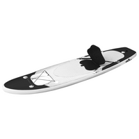 Inflatable Stand Up Paddle Board Set Black 360x81x10 cm