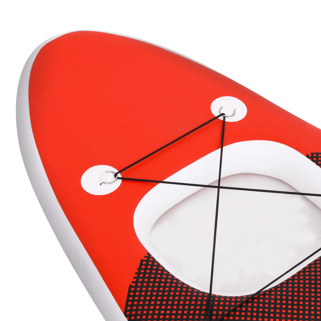 Inflatable Stand Up Paddle Board Set Red 360x81x10 cm