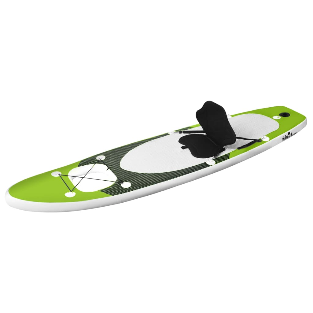 Inflatable Stand Up Paddle Board Set Green 330x76x10 cm