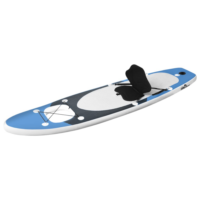 Inflatable Stand Up Paddle Board Set Sea Blue 300x76x10 cm - Perfect for Learning and Recreation