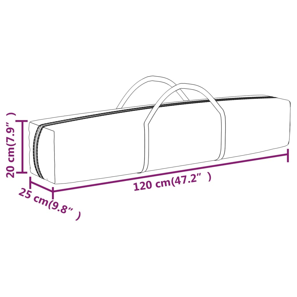 Folding Party Tent with Sidewalls Blue 2x2m - Outdoor Event Canopy