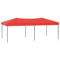 Folding Party Tent Red 3x6 m - Perfect Outdoor Shelter for Family Gatherings and Events