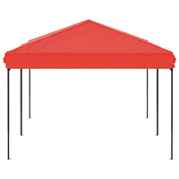 Folding Party Tent Red 3x6 m - Perfect Outdoor Shelter for Family Gatherings and Events