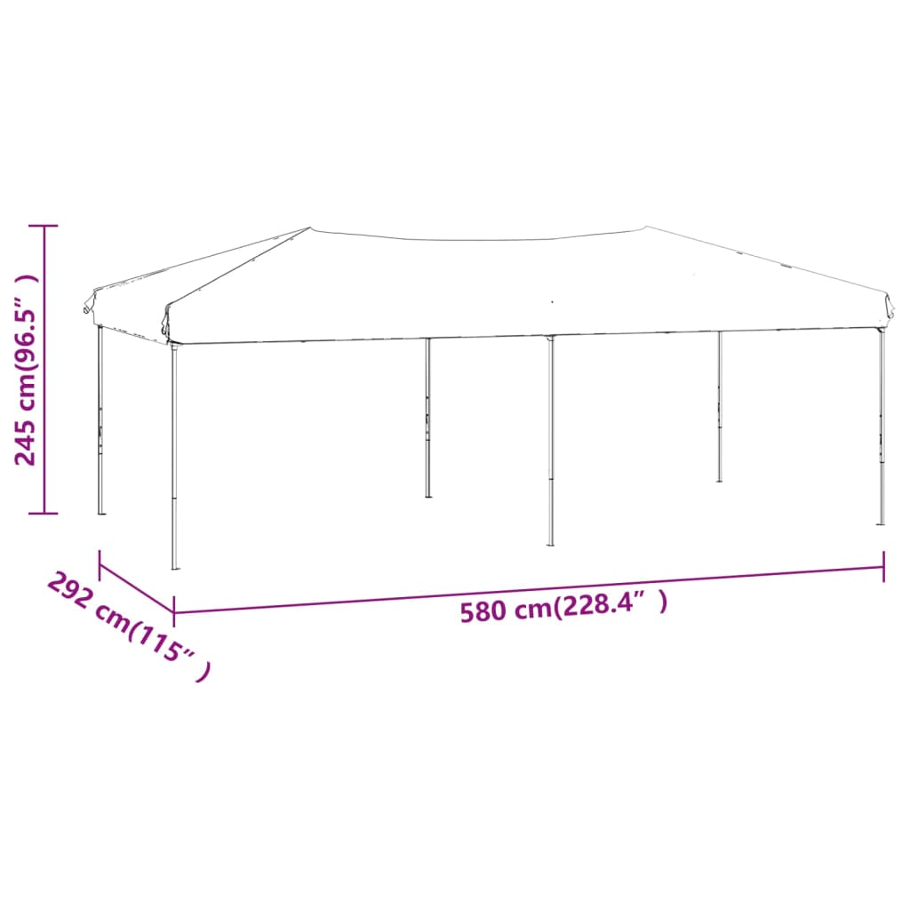 Folding Party Tent Red 3x6 m - Perfect Outdoor Shelter for Family Gatherings and Events