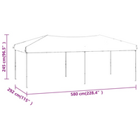 Folding Party Tent Red 3x6 m - Perfect Outdoor Shelter for Family Gatherings and Events