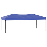 Folding Party Tent Blue 3x6 m - Outdoor Event Pavilion