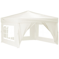 Folding Party Tent with Sidewalls Cream 3x3 m - Perfect for Outdoor Events