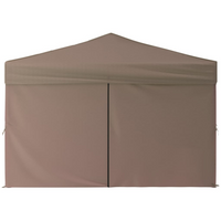 Folding Party Tent with Sidewalls Taupe 3x3 m