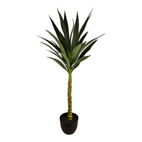 Artificial Single Trunk Yucca Tree, 100cm - Realistic Indoor Decor