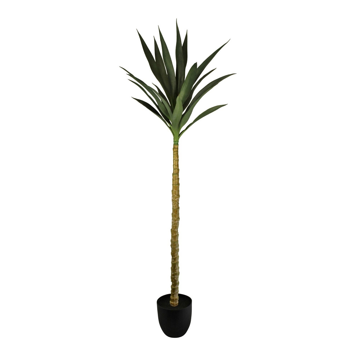 Artificial Single Trunk Yucca Tree, 130cm - Realistic Indoor Plant with High Detail