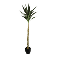 Artificial Single Trunk Yucca Tree, 130cm - Realistic Indoor Plant with High Detail