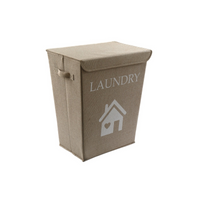 Natural Jute Fabric Laundry Basket 50cm - Stylish, Eco-Friendly, and Practical