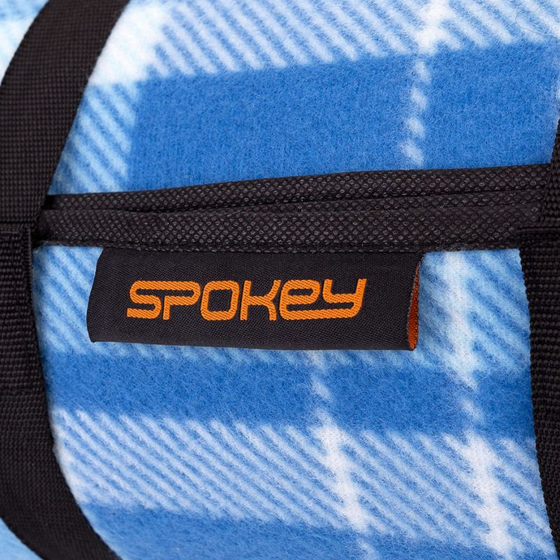 Spokey Picnic Moor 925069 Picnic Blanket - Soft Fleece, Waterproof Bottom, 130x150 cm