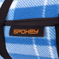 Spokey Picnic Moor 925069 Picnic Blanket - Soft Fleece, Waterproof Bottom, 130x150 cm