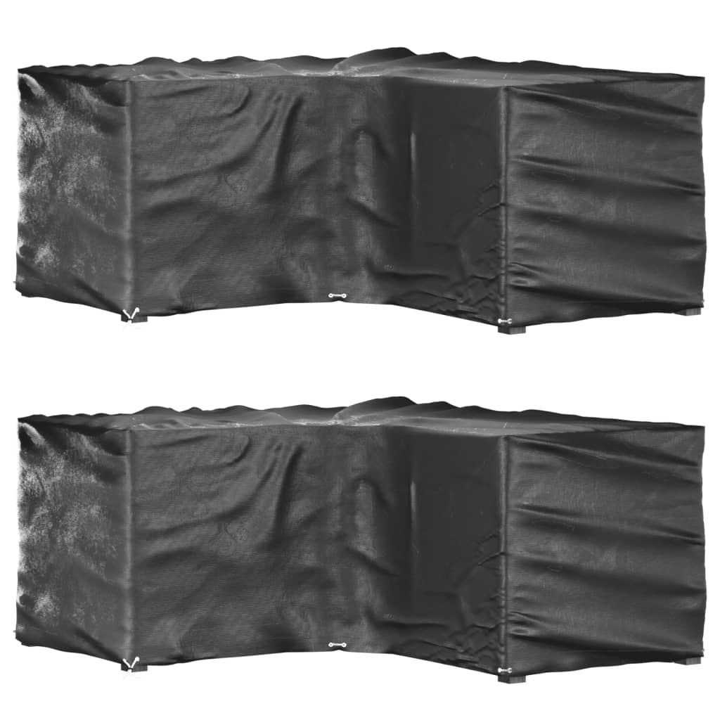 vidaXL L-Shaped Garden Furniture Covers 2 pcs - Protect Your Outdoor Furniture