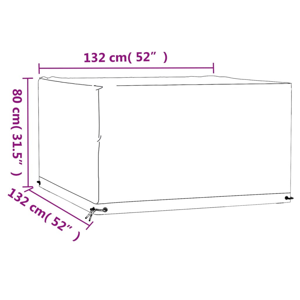 vidaXL Garden Furniture Covers 2 pcs - Protect Your Outdoor Rattan Sets