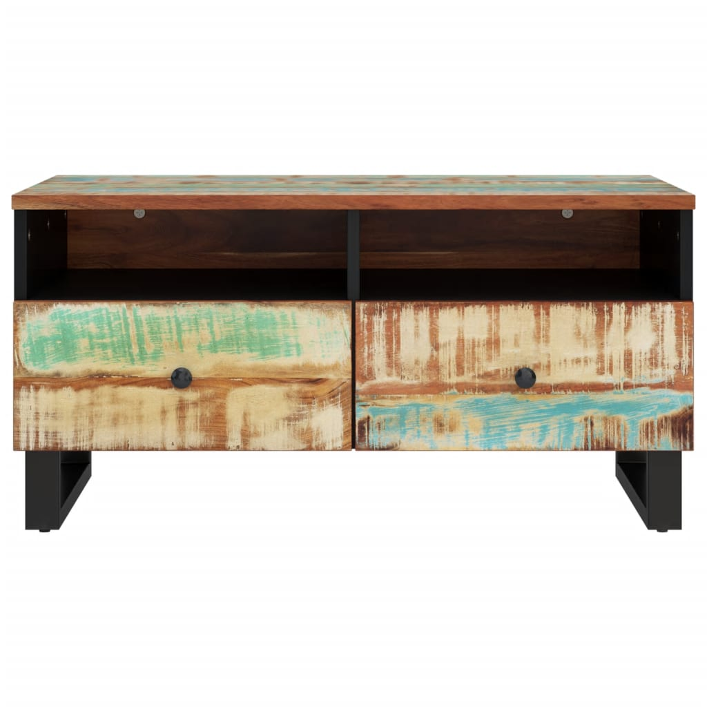 Coffee Table 80x54x40 cm - Solid Wood Reclaimed&Engineered Wood