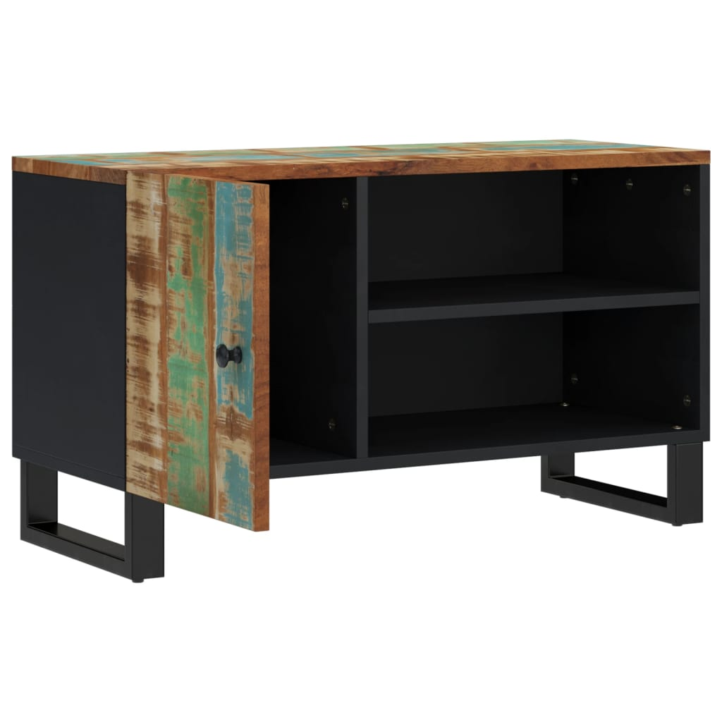 TV Cabinet 80x33x46 cm - Solid Wood Reclaimed & Engineered Wood