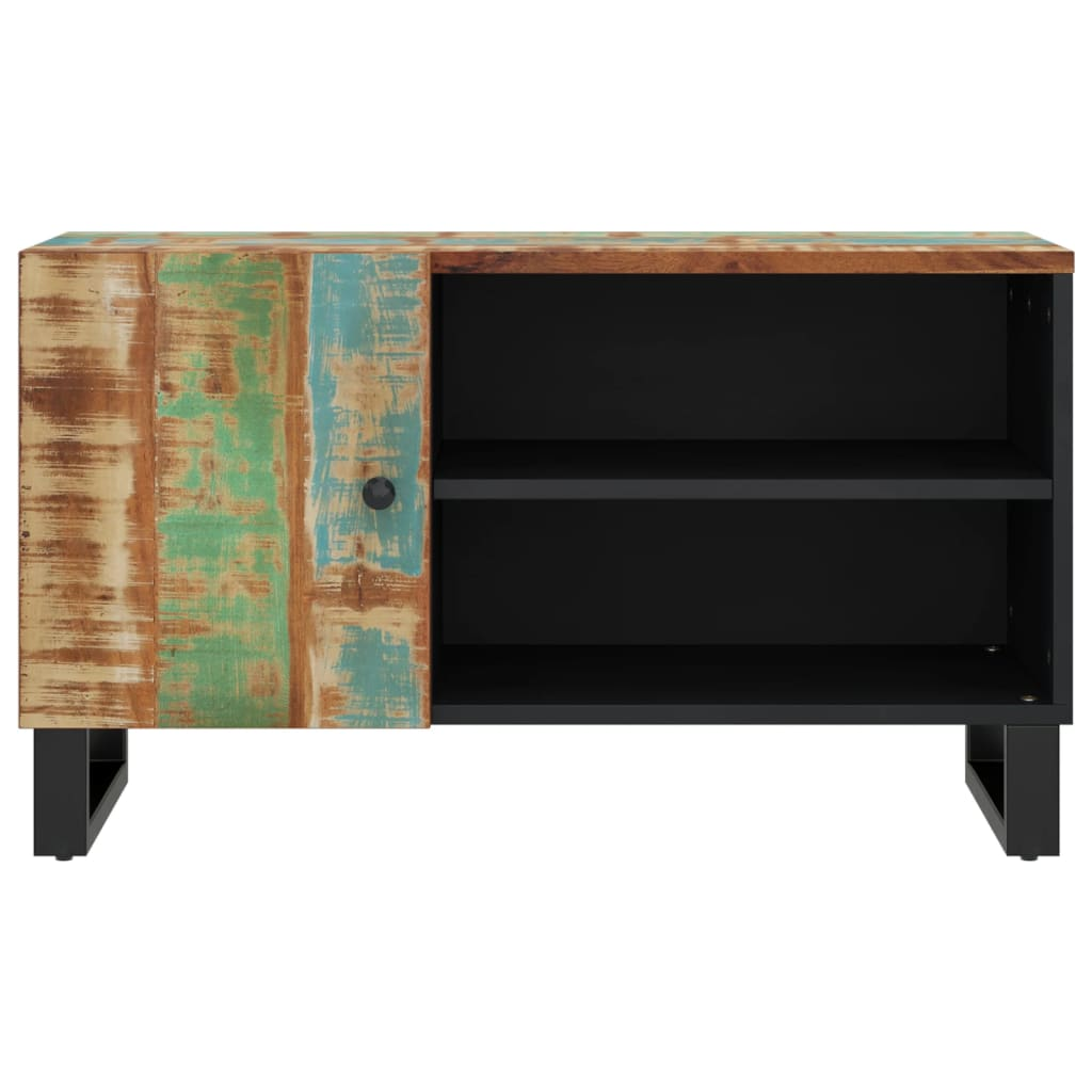 TV Cabinet 80x33x46 cm - Solid Wood Reclaimed & Engineered Wood