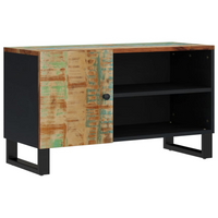 TV Cabinet 80x33x46 cm - Solid Wood Reclaimed & Engineered Wood