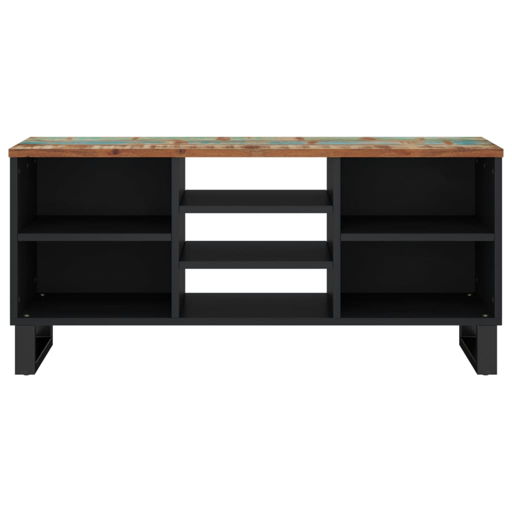 TV Cabinet 100x33x46 cm Solid Wood Reclaimed & Engineered Wood - Trendy and Practical Design