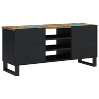 TV Cabinet 100x33x46 cm Solid Wood Reclaimed & Engineered Wood - Trendy and Practical Design