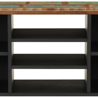 TV Cabinet 100x33x46 cm Solid Wood Reclaimed & Engineered Wood - Trendy and Practical Design