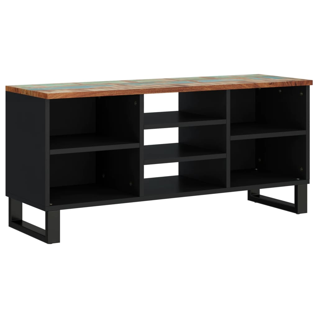 TV Cabinet 100x33x46 cm Solid Wood Reclaimed & Engineered Wood - Trendy and Practical Design