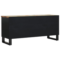 TV Cabinet - Solid Wood Reclaimed & Engineered Wood - Ample Storage Space - Trendy and Practical Design - 100x33x46 cm