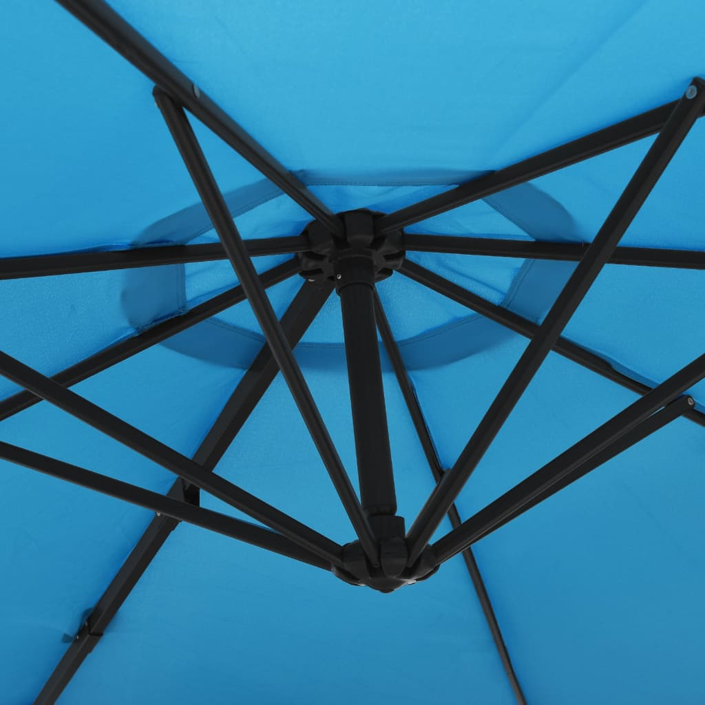 Wall-mounted Parasol Sea Blue 290 cm - Create Shade & Protection