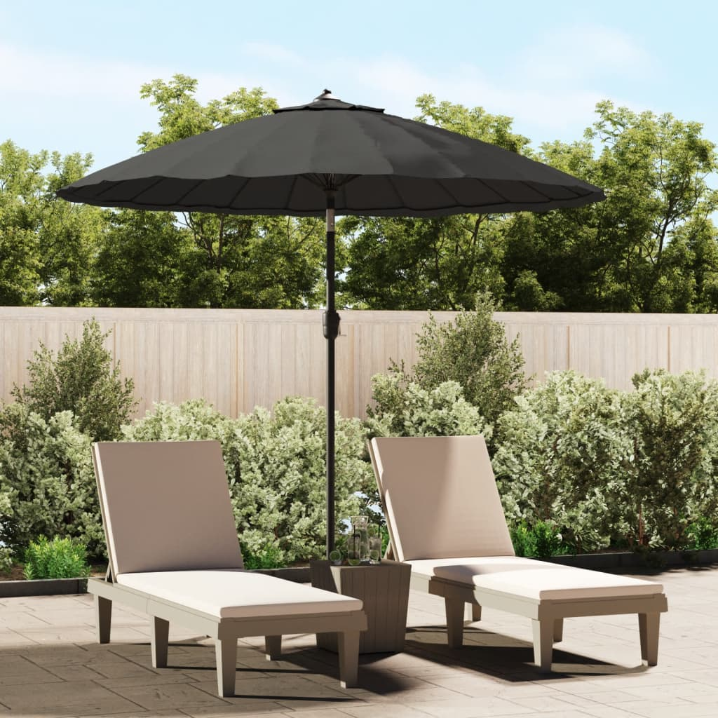 Outdoor Parasol with Aluminium Pole 270 cm Anthracite - UV Protective and Easy to Clean | Affordable Price