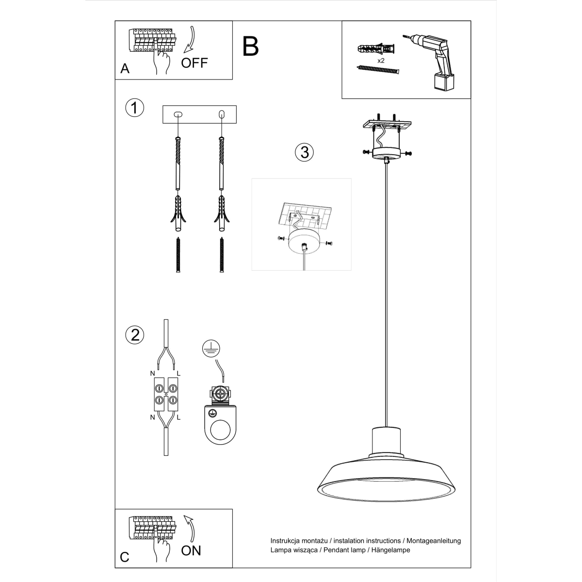 Elegant Pendant Lamp AFRA - Stylish Lighting for Your Home or Business