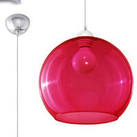 Modern Pendant Lamp BALL red - Sleek and Vibrant Lighting for Minimalist and Industrial Interiors