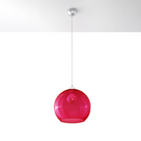 Modern Pendant Lamp BALL red - Sleek and Vibrant Lighting for Minimalist and Industrial Interiors