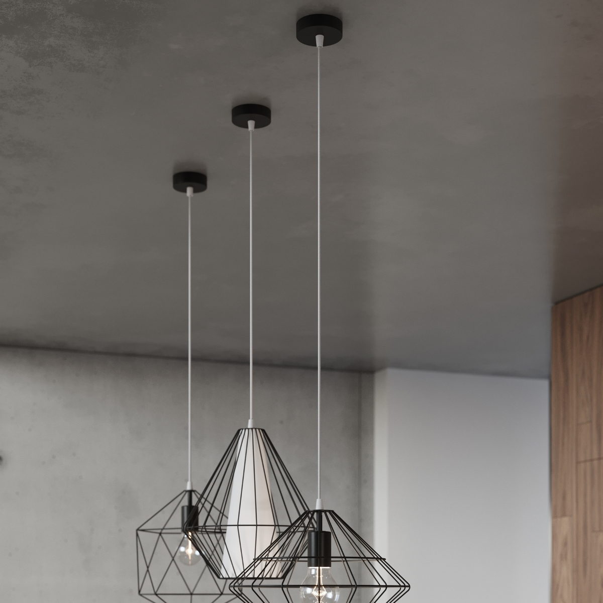 DEMI Black Pendant Lamp - Modern and Industrial Style | Shop Now