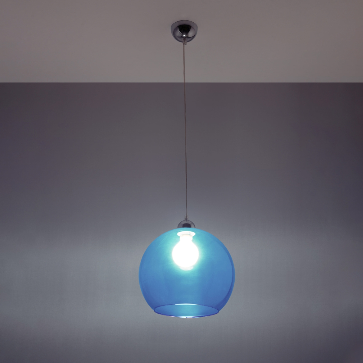 Modern Pendant Lamp BALL Blue - Contemporary Elegance for Minimalist and Industrial Interiors