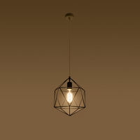 Elegant Pendant Lamp GASPARE Black - Minimalist Steel Shade