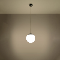 Modern Pendant Lamp UGO 20 - Minimalist Design, Milky Glass Shades