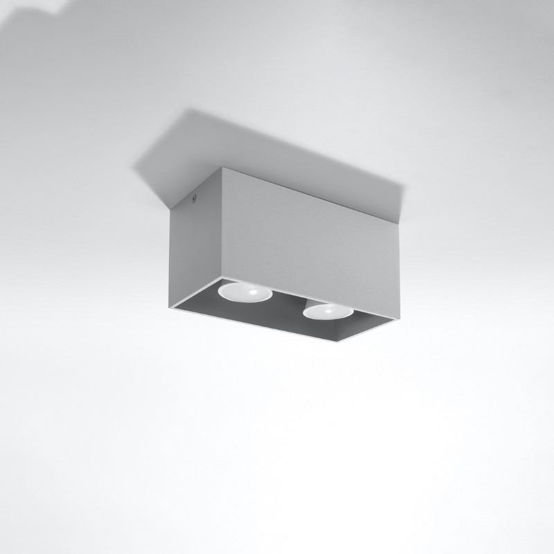 Modern Ceiling Lamp QUAD Grey - Stylish Lighting for Minimalistic Interiors