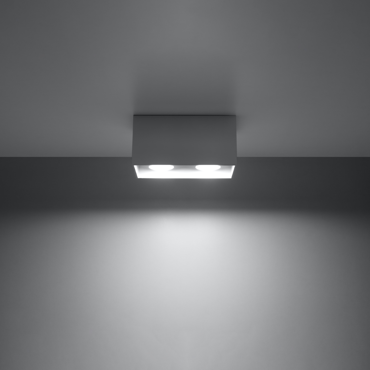 Modern Ceiling Lamp QUAD Grey - Stylish Lighting for Minimalistic Interiors