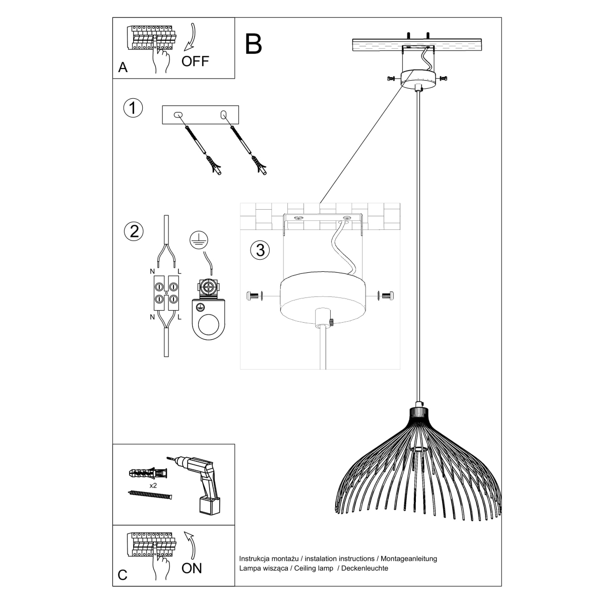 Modern Pendant Lamp UMB White - Stylish Lighting for Your Loft Interior