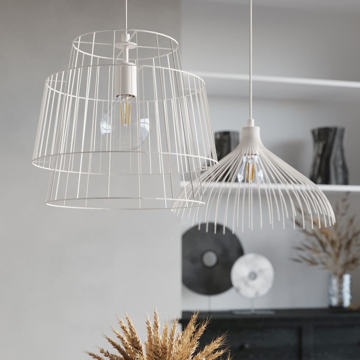 Modern Pendant Lamp UMB White - Stylish Lighting for Your Loft Interior