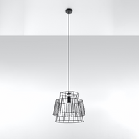 Stylish Pendant Lamp GATE in Black | Illuminate Your Space