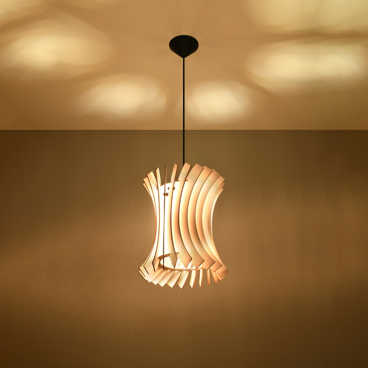 Stylish Pendant Lamp ORIANA Wood | Modern and Traditional Interiors