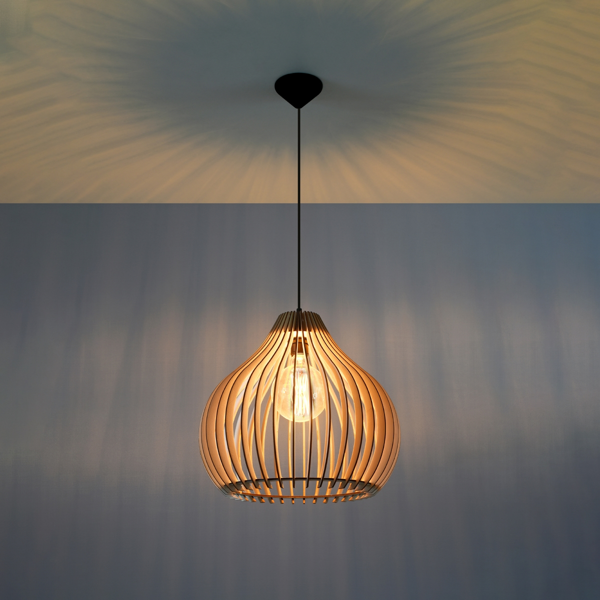 Stylish Pendant Lamp APRILLA Wood - Enhance Your Home Decor