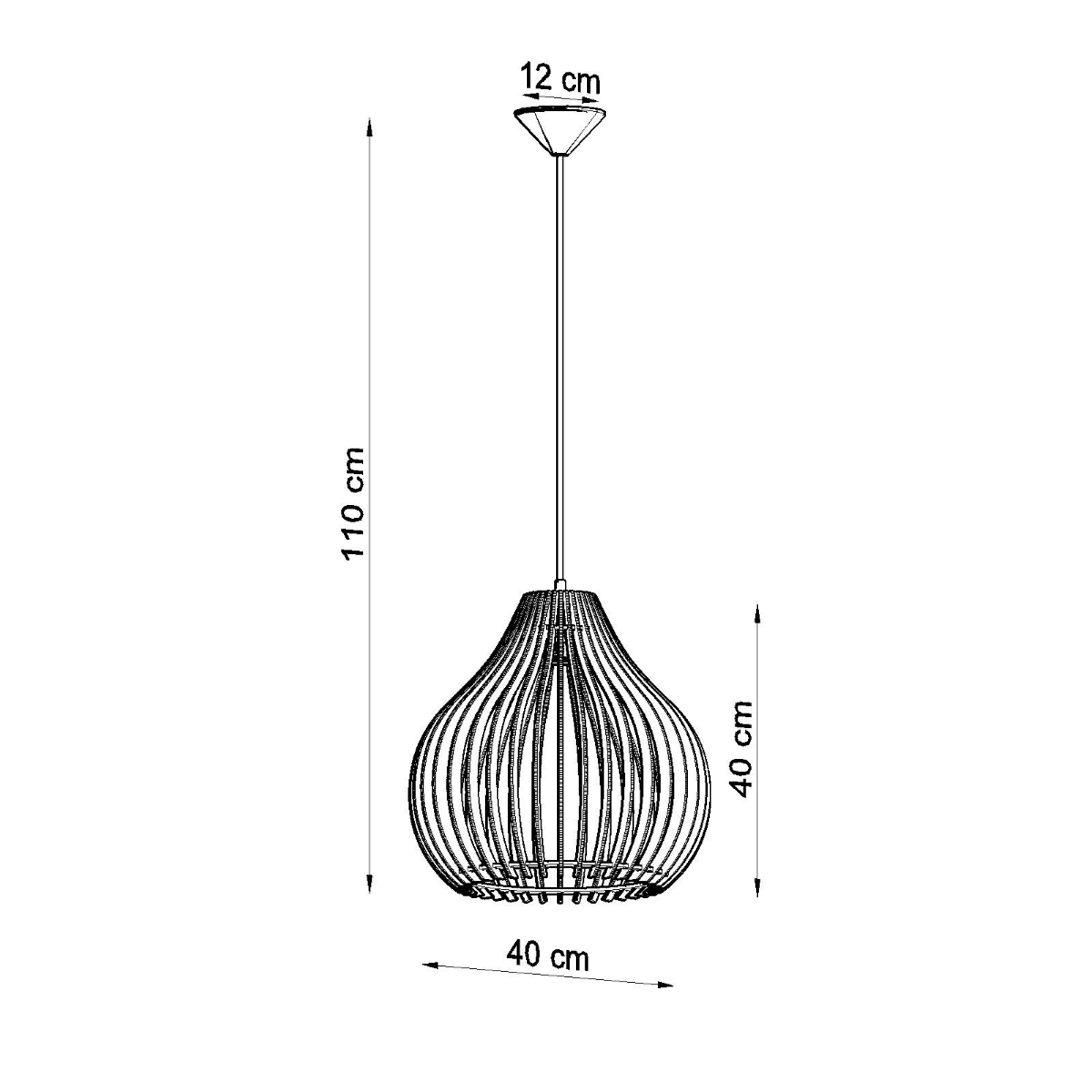 Stylish Pendant Lamp APRILLA Wood - Enhance Your Home Decor