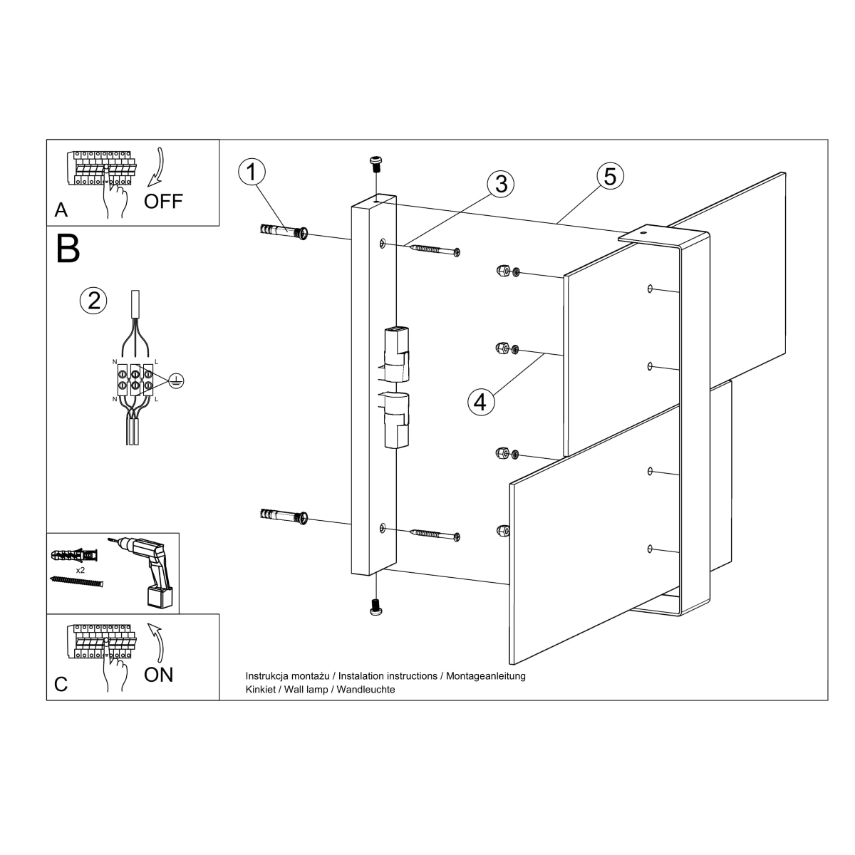 Modern Wall Lamp MASSIMO in White - Perfect Lighting for Any Room